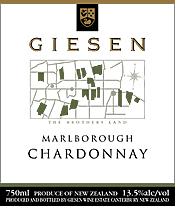 GIESEN ESTATE CHARDONNAY 2001